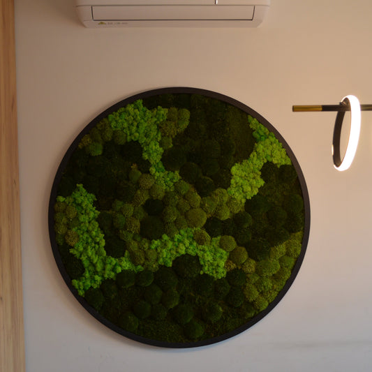 The Psychology of Green Interiors: How Preserved Moss Art Creates Calm in Luxury Homes