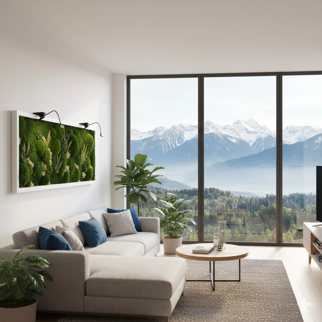 White Forest | Moss Wall Art