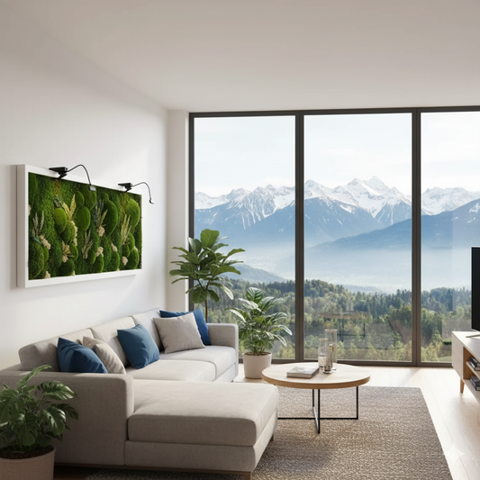 White Forest | Moss Wall Art