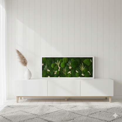 White Forest | Moss Wall Art