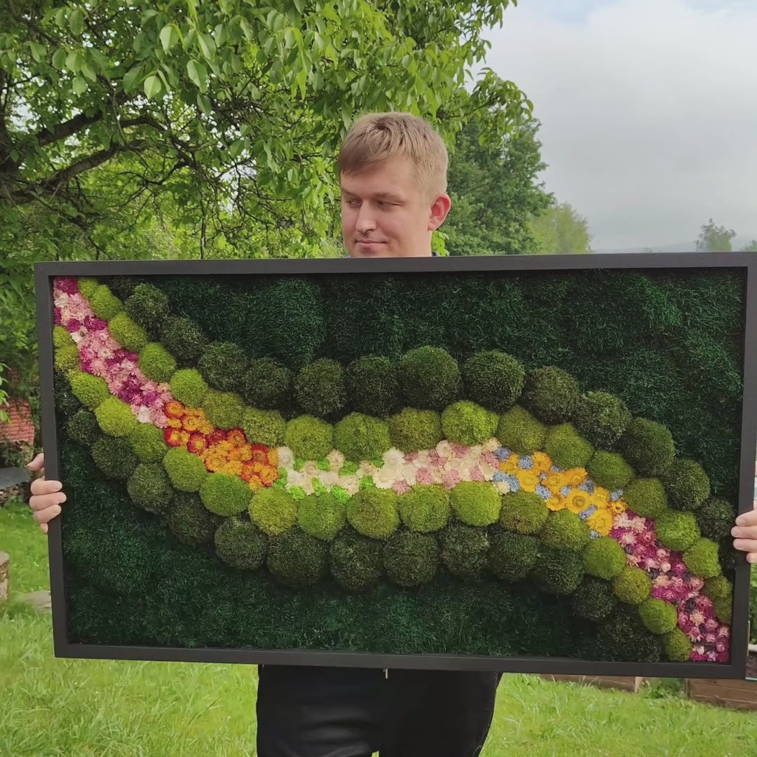 decoration made of moss video